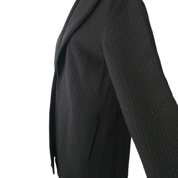 Eileen Fisher Shawl Collar Tencel Cotton Blend Jacket Size Small /P Black - Picture 9 of 15